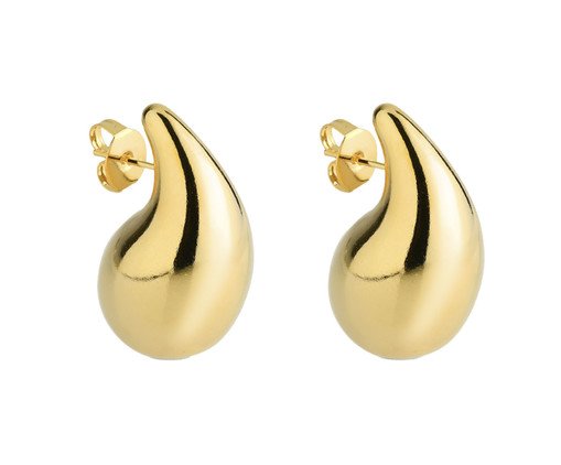 Brinco Gota Média Banhado a Ouro 18k, gold | WestwingNow