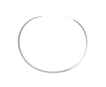 Gargantilha Regulável Metal Banho Ródio Branco | Westwing