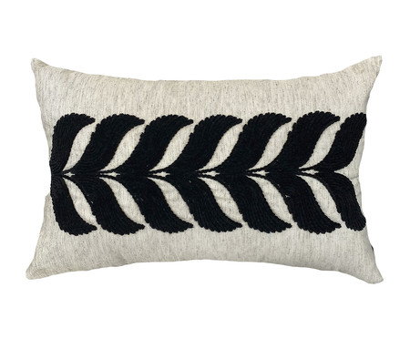 Almofada em Linho Kilim Preto II