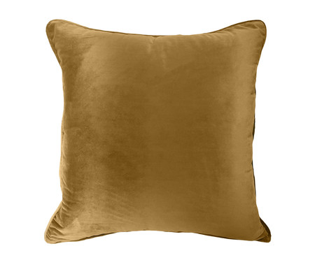 Almofada em Veludo Soft Liso Dourado