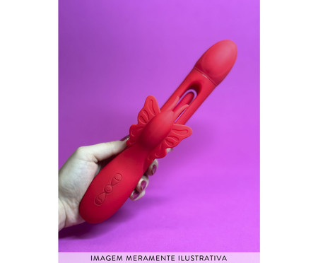 Vibrador Rabbit Butterfly Vermelho | WestwingNow