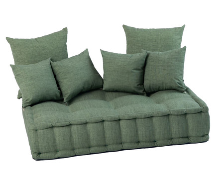 Futon Turco Impermeabilizado Verde