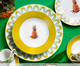 Jogo de Jantar Abacaxi em Porcelana - 06 Pessoas, Amarelo,Branco | WestwingNow