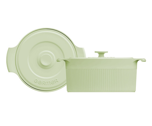 Panela Cocotte em Porcelana Ardengo Verde, Verde | WestwingNow