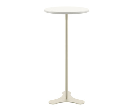 Mesa de Apoio Orb Off-White Fosco e Champanhe | WestwingNow