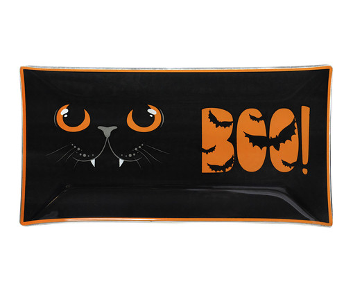 Travessa Retangular Gato Preto Boo, Preto | WestwingNow