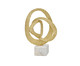 Escultura Rolled com Base - Dourado, white | WestwingNow