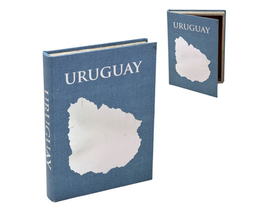 Livro Caixa Uruguay - Azul, blue | WestwingNow