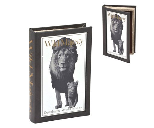 Livro Caixa Espelhada Leão - Cinza, grey | WestwingNow