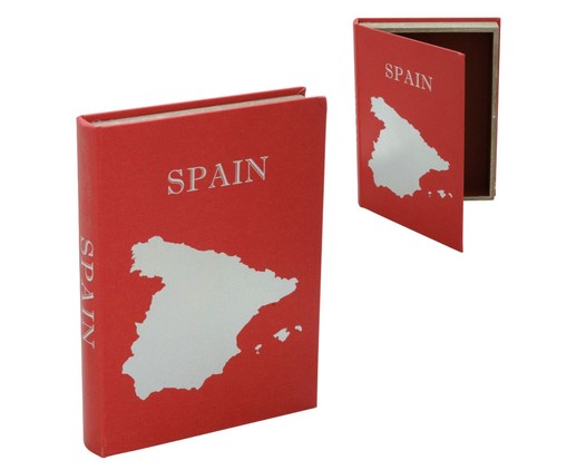 Livro Caixa Spain - Vermelho, Natural | WestwingNow