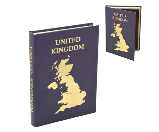 Livro Caixa United Kingdom - Roxo, gold | WestwingNow