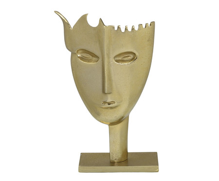 Escultura Fame Mask - Dourado