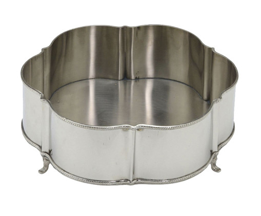 Centro de Mesa Bucky em Metal - Prateado, silver or metallic | WestwingNow