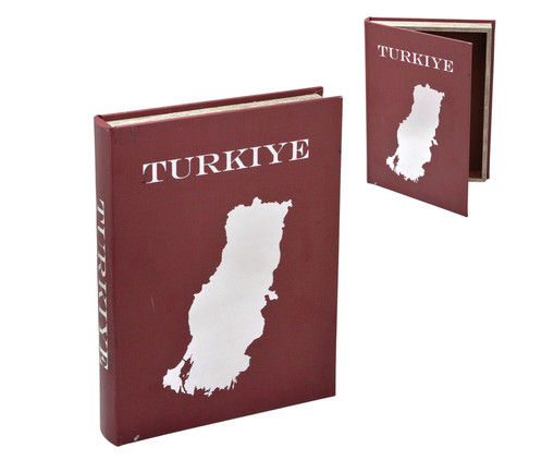 Livro Caixa Turkey - Vermelho, silver or metallic | WestwingNow