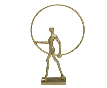 Escultura Homem com Aro - Dourado