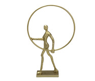 Escultura Homem com Aro - Dourado | WestwingNow