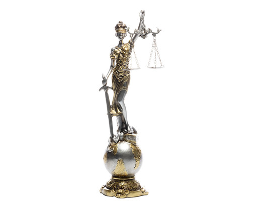 Escultura Decorativa Dama da Justiça L, Dourado | WestwingNow