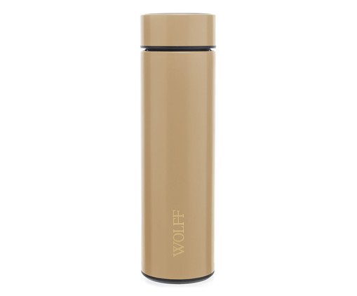 Garrafa Térmica com Termômetro Sweet Dourada, Dourado | WestwingNow