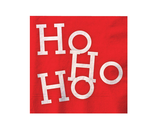 Guardanapo Ho Ho Ho, Vermelho | WestwingNow