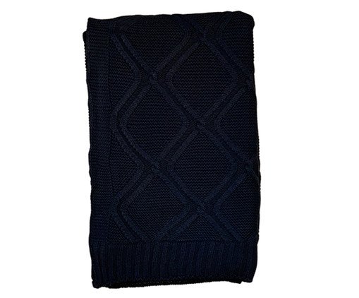 Manta em Tricô Luxo Preto, Preto | WestwingNow