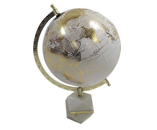 Globo com Base em Mármore Moxx II - Branco, white | WestwingNow