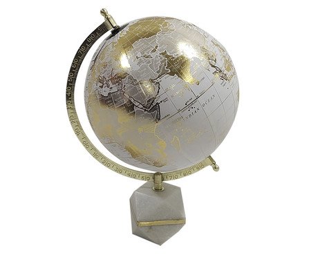 Globo com Base em Mármore Moxx II - Branco | Westwing