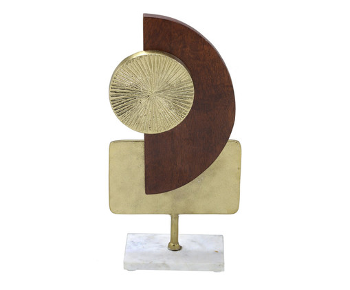 Escultura em Madeira Agonistes - Dourado, white | WestwingNow