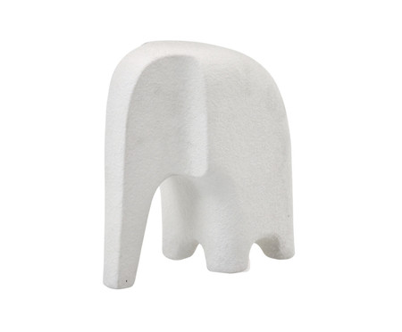 Adorno Elefante em Porcelana I - Branco