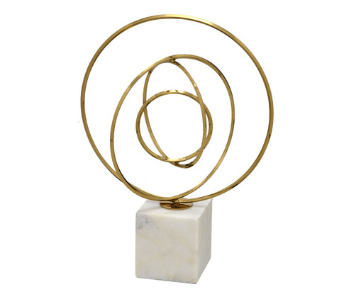 Escultura Slitheen - Dourado, white | WestwingNow