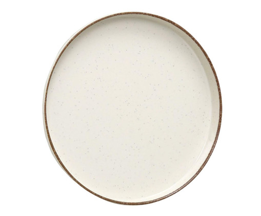 Prato de Sobremesa Bush - Creme e Marrom, beige | WestwingNow