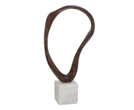 Escultura com Base em Mármore Sullivan - Bronze | Westwing