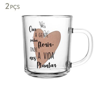 Jogo de Canecas Florir