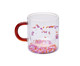 Caneca com Parede Dupla Flower Vermelha, Transparente | WestwingNow