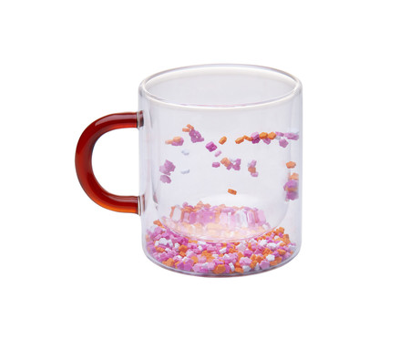 Caneca com Parede Dupla Flower Vermelha | WestwingNow