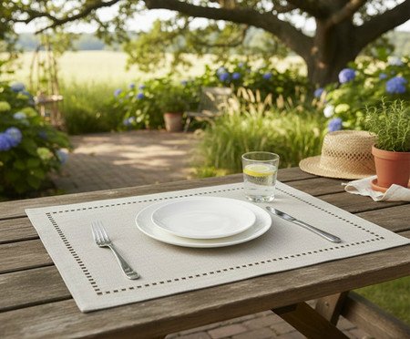 Jogo de Lugares Americano Lévis Bege | Westwing