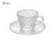 Jogo de Xícaras para Café com Pires Petra, Transparente | WestwingNow