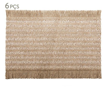 Jogo de Lugares Americano Samsun Off White | Westwing