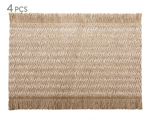 Jogo de Lugares Americano Altan Off White, Bege | WestwingNow