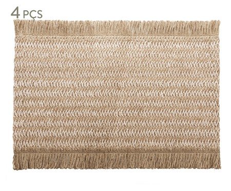 Jogo de Lugares Americano Altan Off White | Westwing