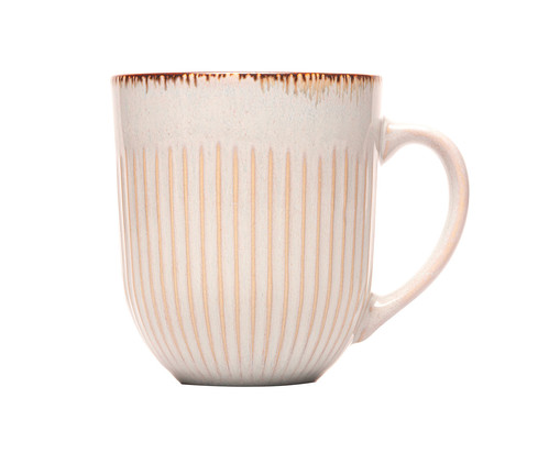 Caneca Linear Cinza, Cinza | WestwingNow