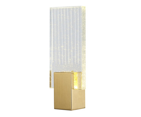 Arandela em Cristal Gnochi Led Dourado Bivolt