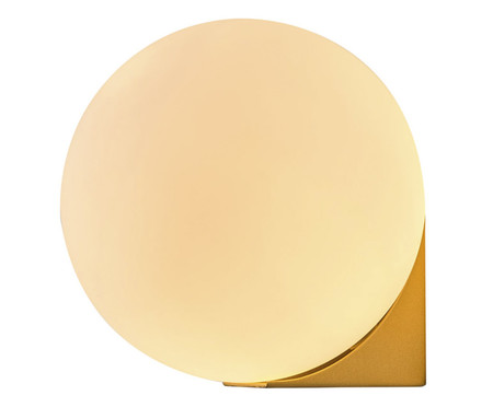 Arandela Soleil Branco e Dourado Bivolt