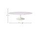 Mesa Saarinen Oval Centro Carrara Branca, Branco | WestwingNow