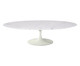 Mesa Saarinen Oval Centro Carrara Branca, Branco | WestwingNow