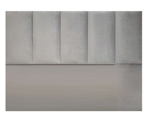 Cabeceira em Veludo Constanza Cinza Papancy, Cinza | WestwingNow