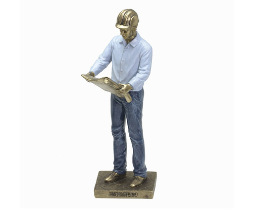 Estatueta Engenheiro em Resina, blue | WestwingNow