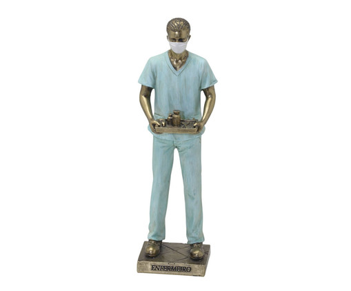 Estatueta Enfermeiro em Resina, white | WestwingNow