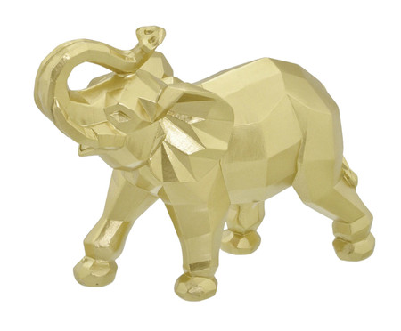 Adorno Elefante em Resina Factor II - Dourado | Westwing