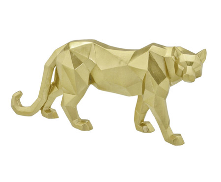 Adorno Leopardo em Resina Ross - Dourado | Westwing