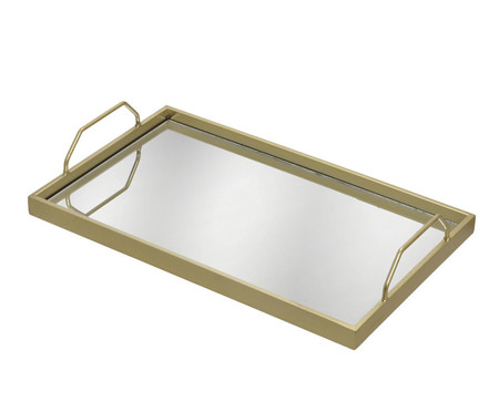 Bandeja em Metal Espelhado Tapir I - Dourado